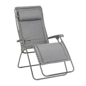 Fauteuil relax matelassé zéro gravité en acier gris L96xl72…