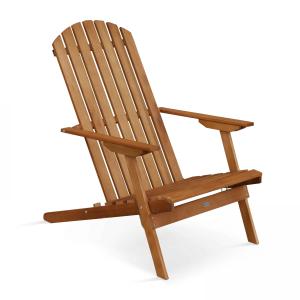 Fauteuil relax pliant en bois d'eucalyptus bois