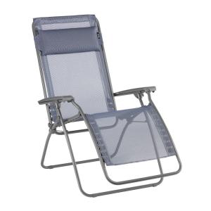 Fauteuil relax zéro gravité en acier bleu L88xl67xH114