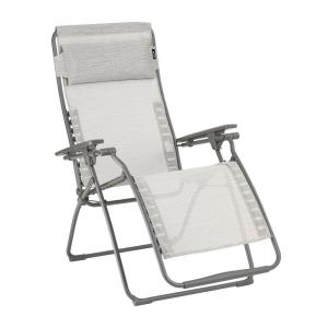 Fauteuil relax zéro gravité en acier gris L88xl71xH115