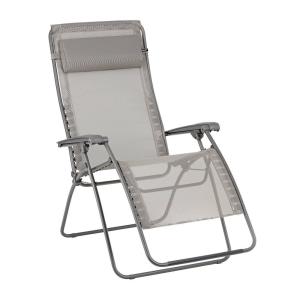 Fauteuil relax zéro gravité en acier gris L96xl72xH123