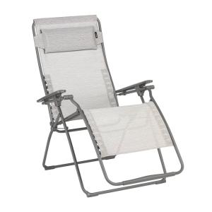 Fauteuil relax zéro gravité en acier gris L97xl76xH123