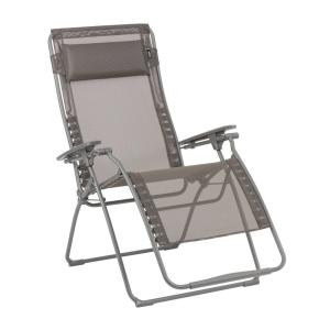 Fauteuil relax zéro gravité en acier marron L97xl76xH123