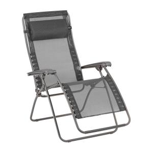 Fauteuil relax zéro gravité en acier noir L87xl67xH115