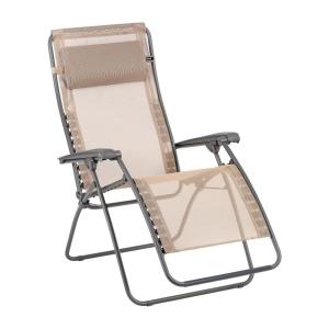 Fauteuil relax zéro gravité en acier orange L87xl67xH115