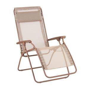 Fauteuil relax zéro gravité en acier orange L88xl67xH114