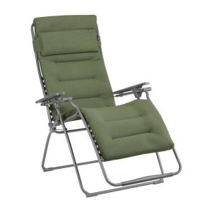 Fauteuil relax zéro gravité en acier vert L97xl76xH123