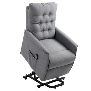 Fauteuil releveur inclinable avec repose-pied ajustable tis…