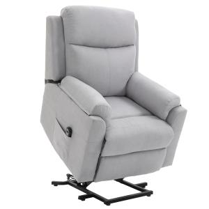 Fauteuil releveur inclinable repose-pied ajustable tissu gr…