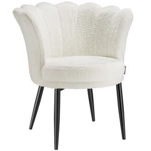 Fauteuil rembourrage épais revêtement fourrure synthétique…