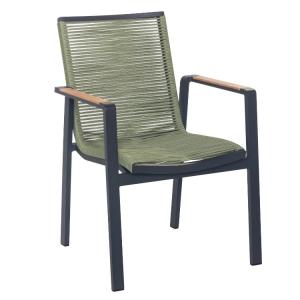 Fauteuil repas vert L65 x P60 x H88.5 cm