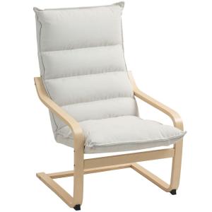 Fauteuil salon accoudoirs incurvés velours crème