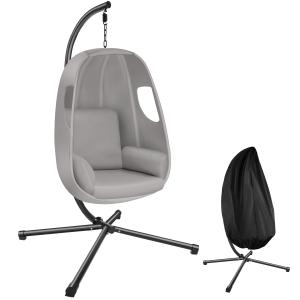 Fauteuil suspendu avec coussin d'assise épais pivotant 360°…