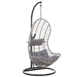 Fauteuil suspendu avec support gris