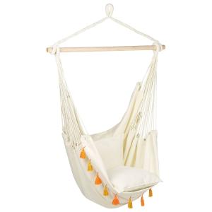 Fauteuil suspendu coton orange