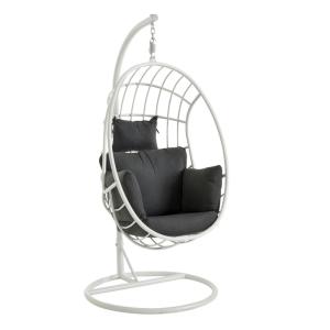 Fauteuil suspendu design avec support en aluminium blanc