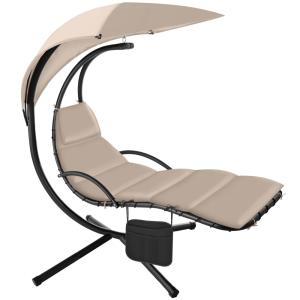Fauteuil suspendu pare-soleil avec protection UV en acier b…