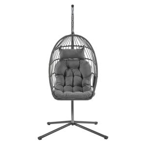 Fauteuil suspendu pliable à hauteur réglable avec coussin g…