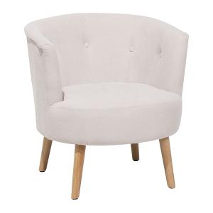 Fauteuil Tissu Blanc cassé