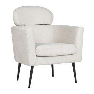 Fauteuil tissu crème