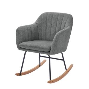 Fauteuil  tissu gris rocking chair