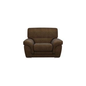 Fauteuil tissu H90 chocolat