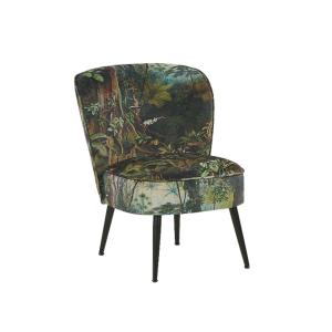 Fauteuil Tissu Vert foncé