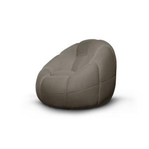 Fauteuil tissu vert gris