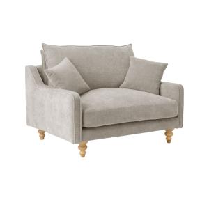 Fauteuil tissu XL grège