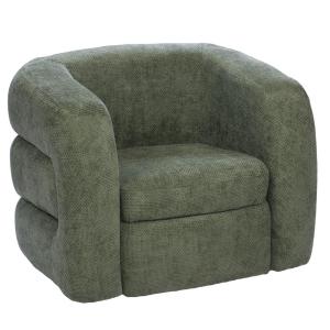 Fauteuil    vert en tissu