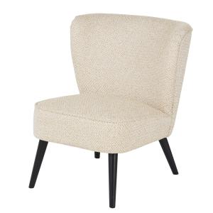 Fauteuil vintage en velours ocre