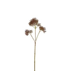 Feuillage de skimmia artificielle marron H90