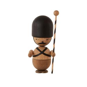 Figure Gilbert le garde en bois H17,5x7x7cm