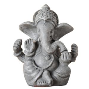 Figurine Décoration Feng Shui à poser Ganesh en Résine Gris…
