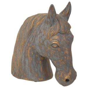 Figurine décorative en polyrésine grise 31x15x31h