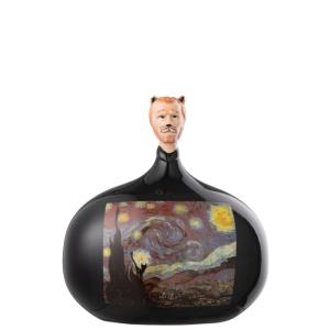 Figurine les chartistes en poterie multicolore 20x15.5x22 cm
