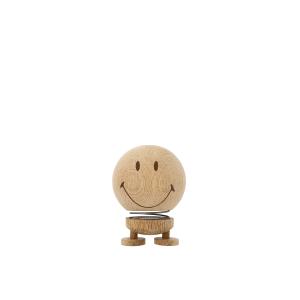 Figurine Smiley M chêne brut