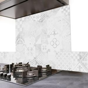 Fond de hotte cuisine en aluminium - 60 x 70 cm - Gris