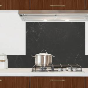 Fond de hotte cuisine en aluminium - 90 x 70 cm - Gris