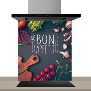 Fond de hotte decorative, saveur mediterranéenne multicolor…