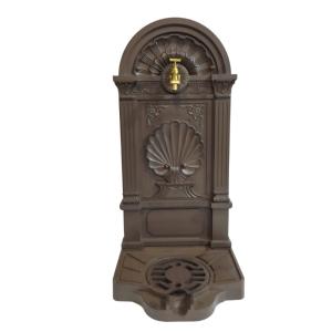 Fontaine de jardin extérieur fonte aluminium marron coquill…