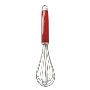 Fouet de Cuisine Manuel en Acier Inoxydable Rouge