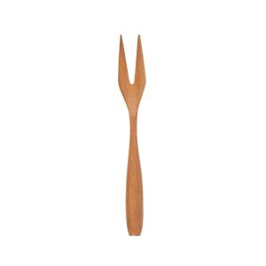 Fourchette compacte en bois de teck pour tapas et snacks (l…