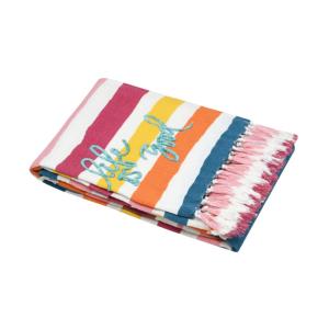 Fouta 90x180 cm – Life is Good" - 90x180cm - Blanc"