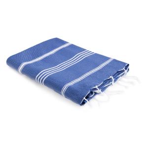 Fouta coton bleu grec 100x200