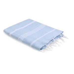 Fouta coton bleu pâle 100x200