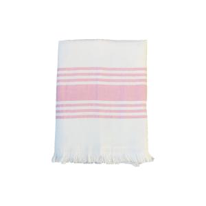 Fouta coton doublée éponge Karabuk" rose fuchsia   140 x 18…