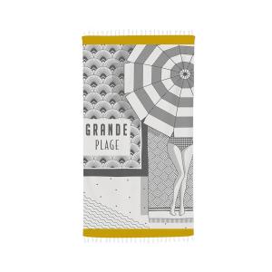 Fouta coton Grise 90x160 cm