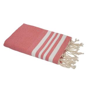 Fouta coton rose malabar 100x200