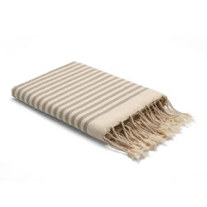 Fouta coton taupe 100x200